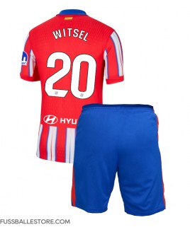 Günstige Atletico Madrid Axel Witsel #20 Heimtrikotsatz Kinder 2024-25 Kurzarm (+ Kurze Hosen)